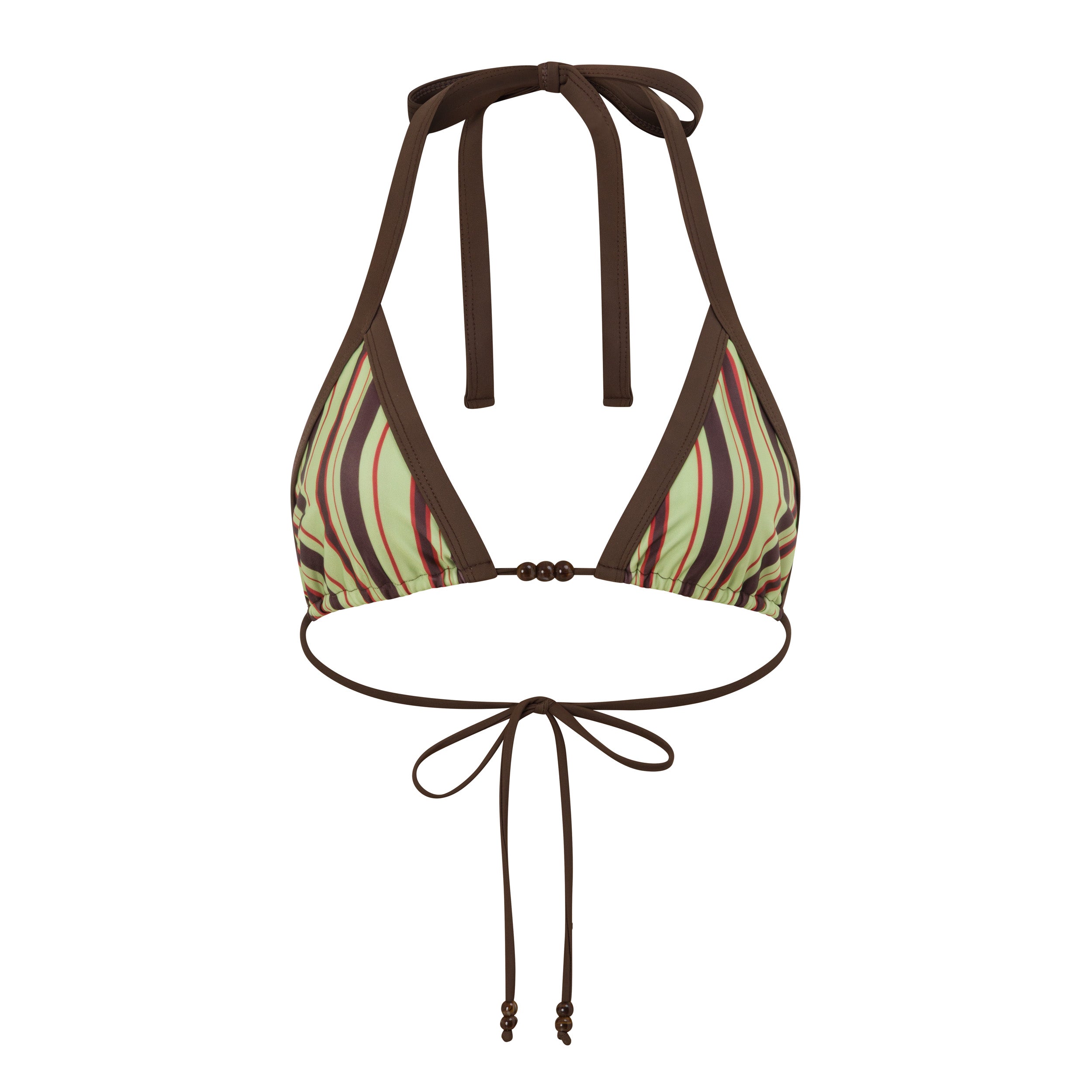 Jayde triangle: mint green stripe