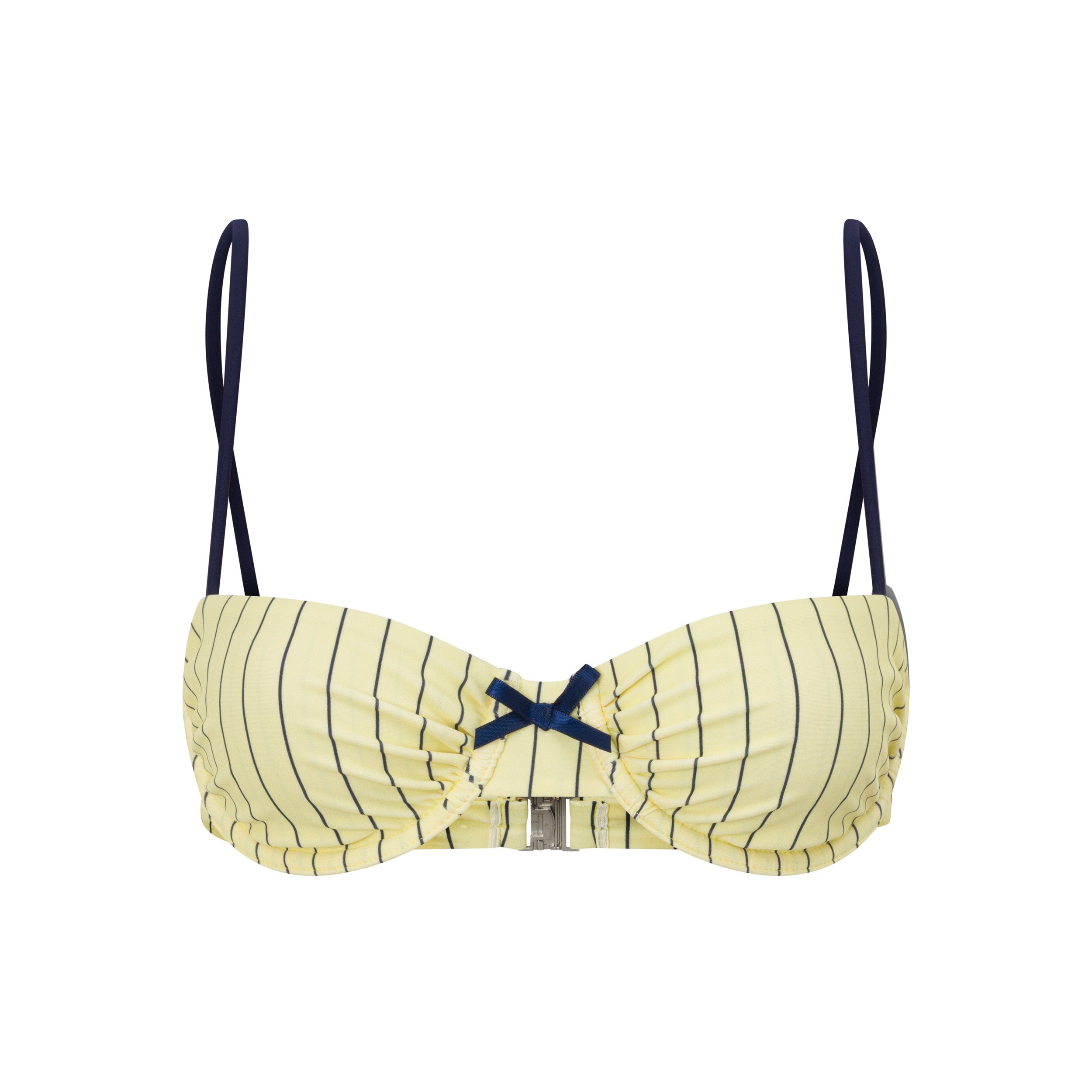 Kaia Balconette: yellow pinstripe