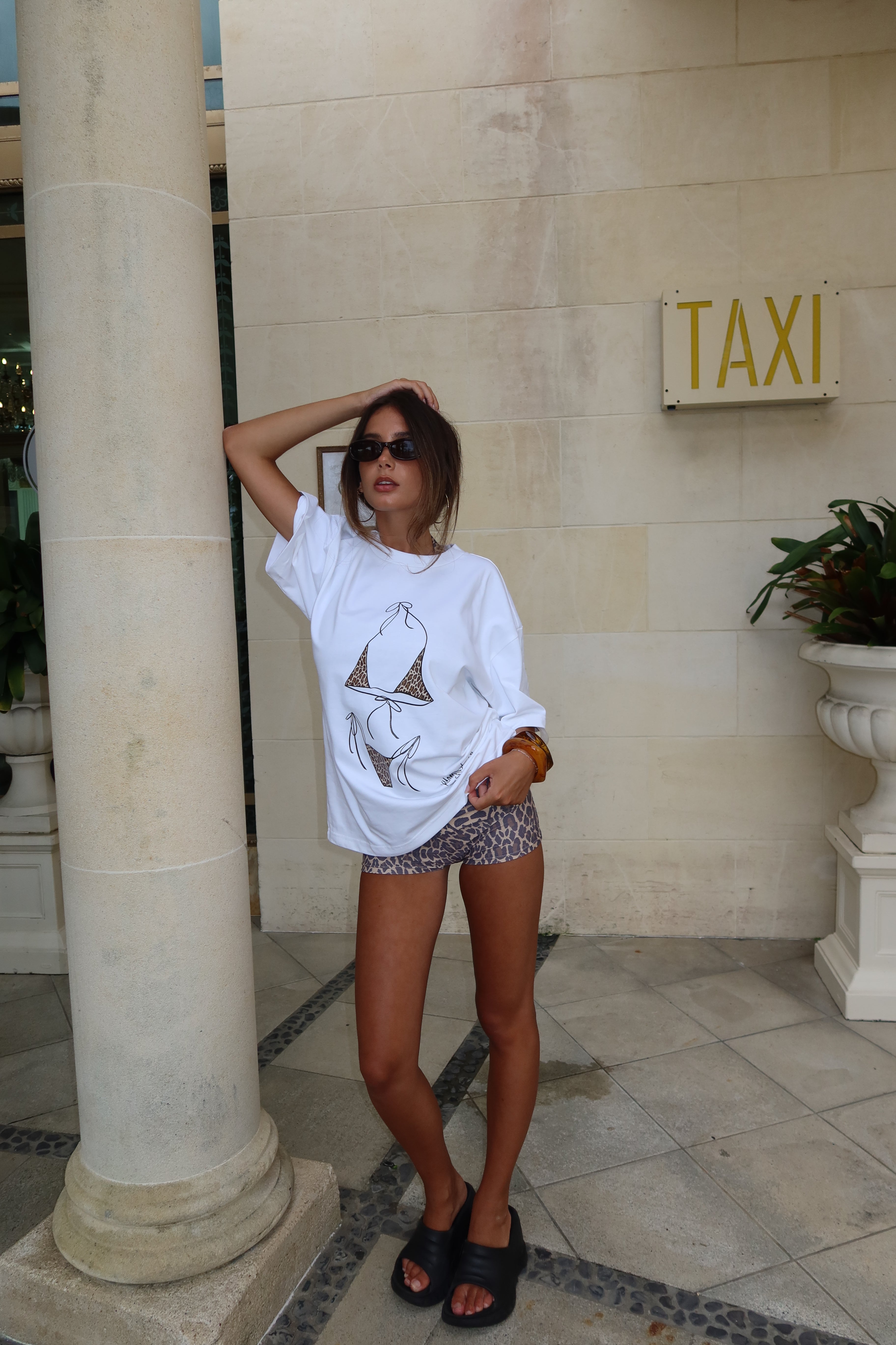 Oversized bikini tee